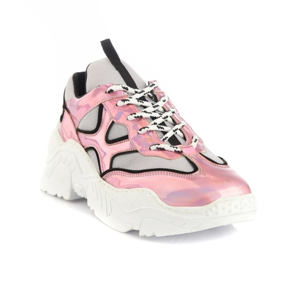 Pink neon women sneaker - Picture 3 of 6